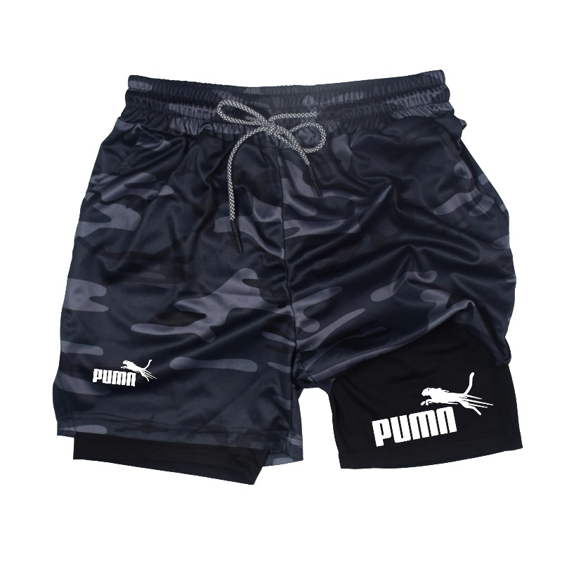 Compression Shorts Athletes - Letnie oddychające szorty męskie 2w1 z