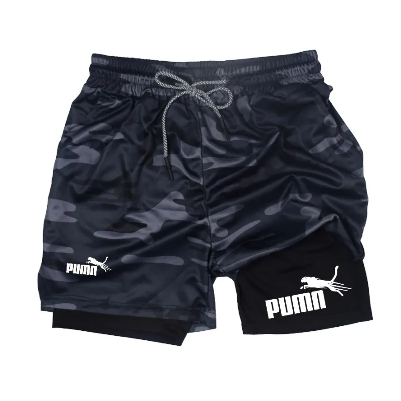Compression Shorts Athletes - Letnie, oddychające szorty męskie 2w1 z