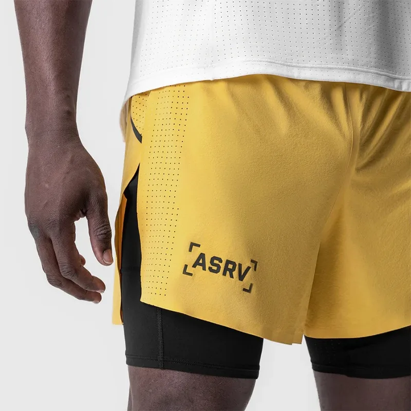 Compression Shorts Athletes - Męskie spodenki do biegania 2w1 szybkoschnące