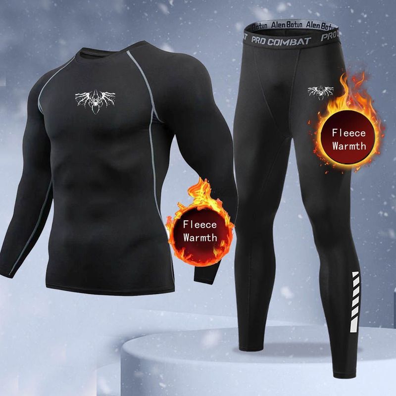 Thermal Long John - Nowy 2-częściowy zimowy ciepły zestaw męskiej