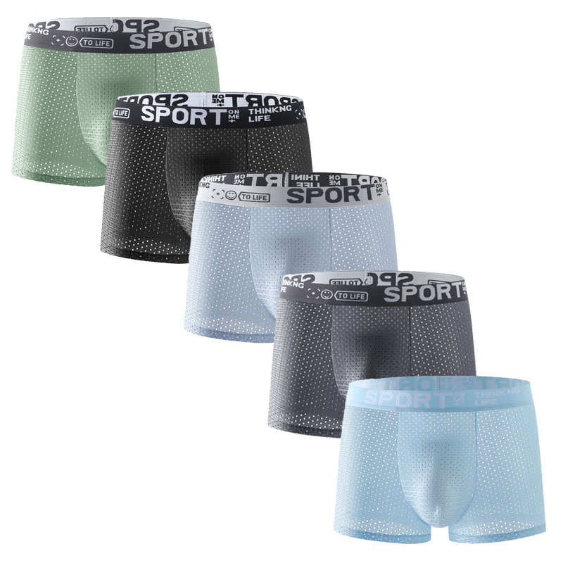 5 SZTUK Męskie Bokserki z Siat – Mesh Sport Boxer recenzja i cena
